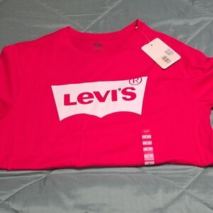 Levi's Hot Pink Logo Short Sleeve Tee